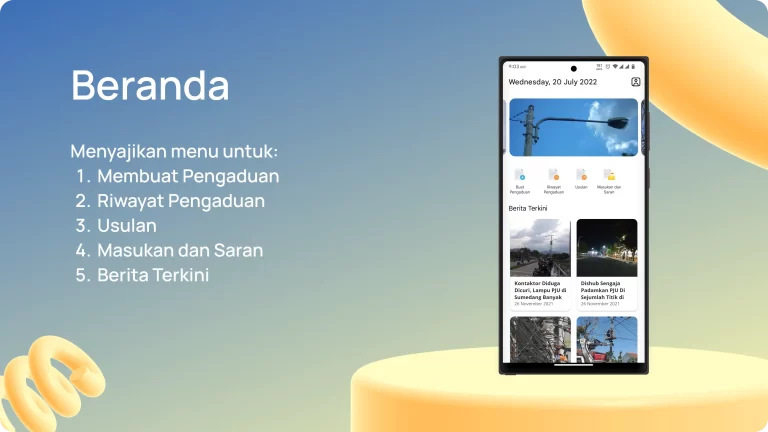 Laporan Penerangan Lampu Jalan Umum