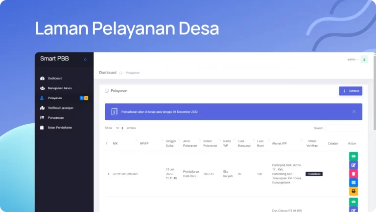 Software Pajak Bumi Bangunan