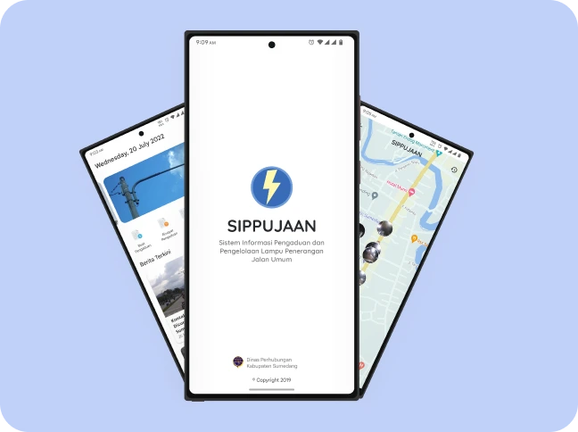 sistem pelaporan gangguan lampu penerangan jalan umum